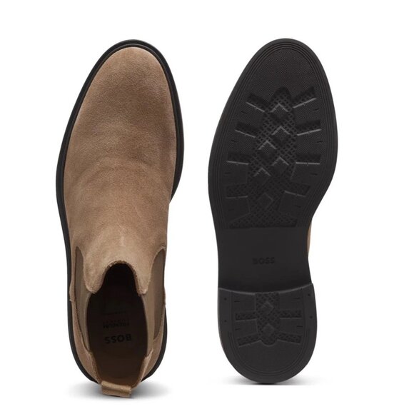 BOSS Calev Chelsea Boots Men's Beige Suede US 8 (UK 7 EU 41) MSRP $230 - Picture 5 of 5